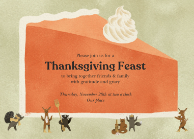 Pie Day - Thanksgiving Invitation by Paperless Post