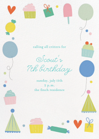 Sweet Celebration - Birthday Invitation by Little Cube