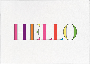 Rainbow Hello by kate spade new york