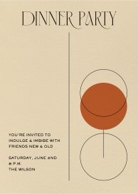 Stemware - Dinner Party Invitation by Paperless Post