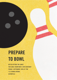 Kingpin - Bowling Invitation by Paperless Post