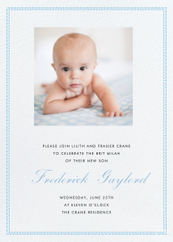 Uneven Dots Photo - Tall - Bris/Baby Naming Invitation by Paperless Post