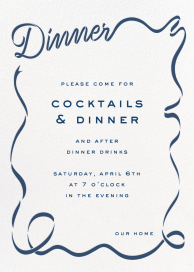 Dinner Ribbon - Dinner Party Invitation by Cheree Berry Paper & Design