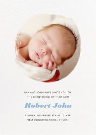 Painted Circle - Bris/Baby Naming Invitation by Paperless Post