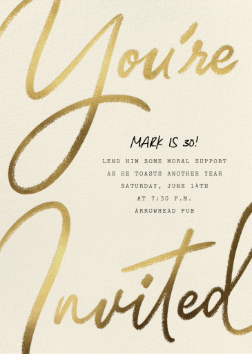 Scribble Script - Invitation by paperless_post