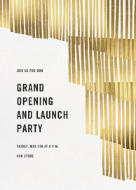 Swaying Fringe - Launch Party Invitation by Paperless Post