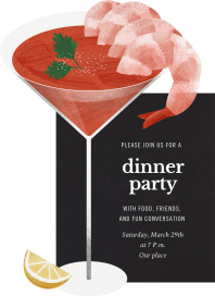 Shrimp Cocktail - Dinner Party Invitation by Paperless Post