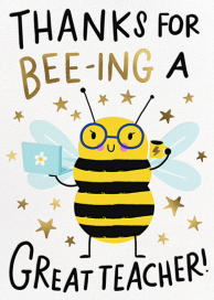 Busy Bee - Thank You Card by Hello!Lucky