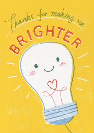 Bright Bulb - Thank You Card by Paperless Post