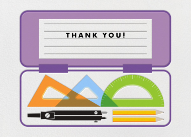 Geometry Set - Thank You Card by Paperless Post