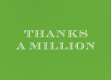 Thanks a Million by kate spade new york