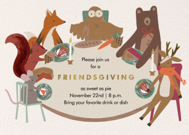 Fall Friends - Thanksgiving Invitation by Meri Meri