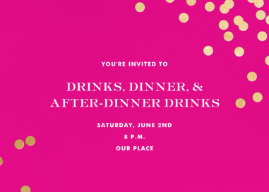 Confetti kate spade new york - Dinner Party Invitation by kate spade new york