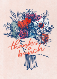 Bunches and Bunches - Thank You Card by 2021 Co.