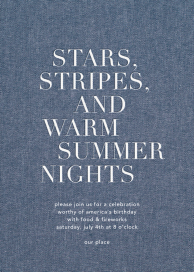 Summer Denim - Summer Party Invitation by Sugar Paper