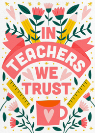 Trusty Teacher - Thank You Card by Hello!Lucky