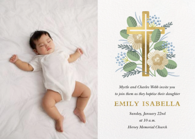 Palm Sunday Photo - Baptism & Christening Invitation by Paperless Post