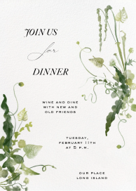 Wedding Flora - Dinner Party Invitation by Paperless Post