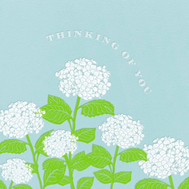 Hydrangea - Thinking of You - Sympathy Card by Paperless Post