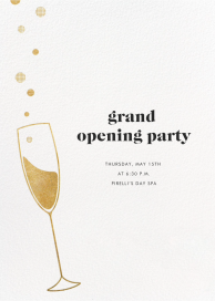 Champagne Flute - Launch Party Invitation by Paperless Post