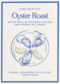 Oysters and Lemons - Summer Party Invitation by Paperless Post