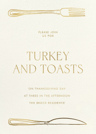 Table for Two - Thanksgiving Invitation by Paperless Post