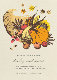 Cornucopia (Hello! Lucky) - Thanksgiving Invitation by Hello!Lucky