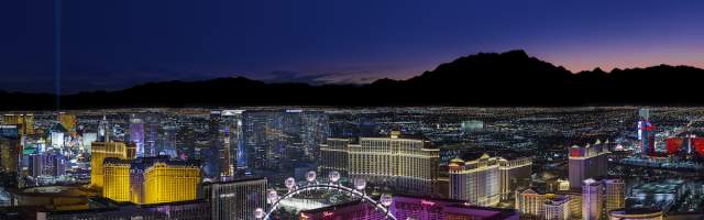 See the unbelievable views of the Las Vegas strip at night.