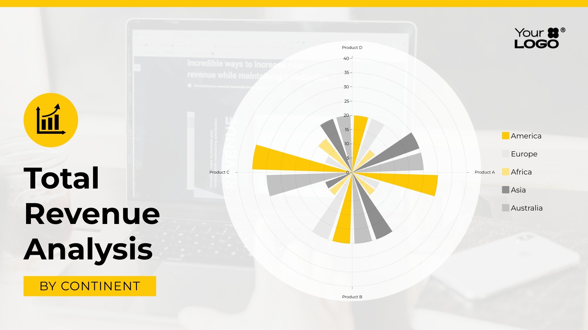 Revenue Analysis Area Chart Template