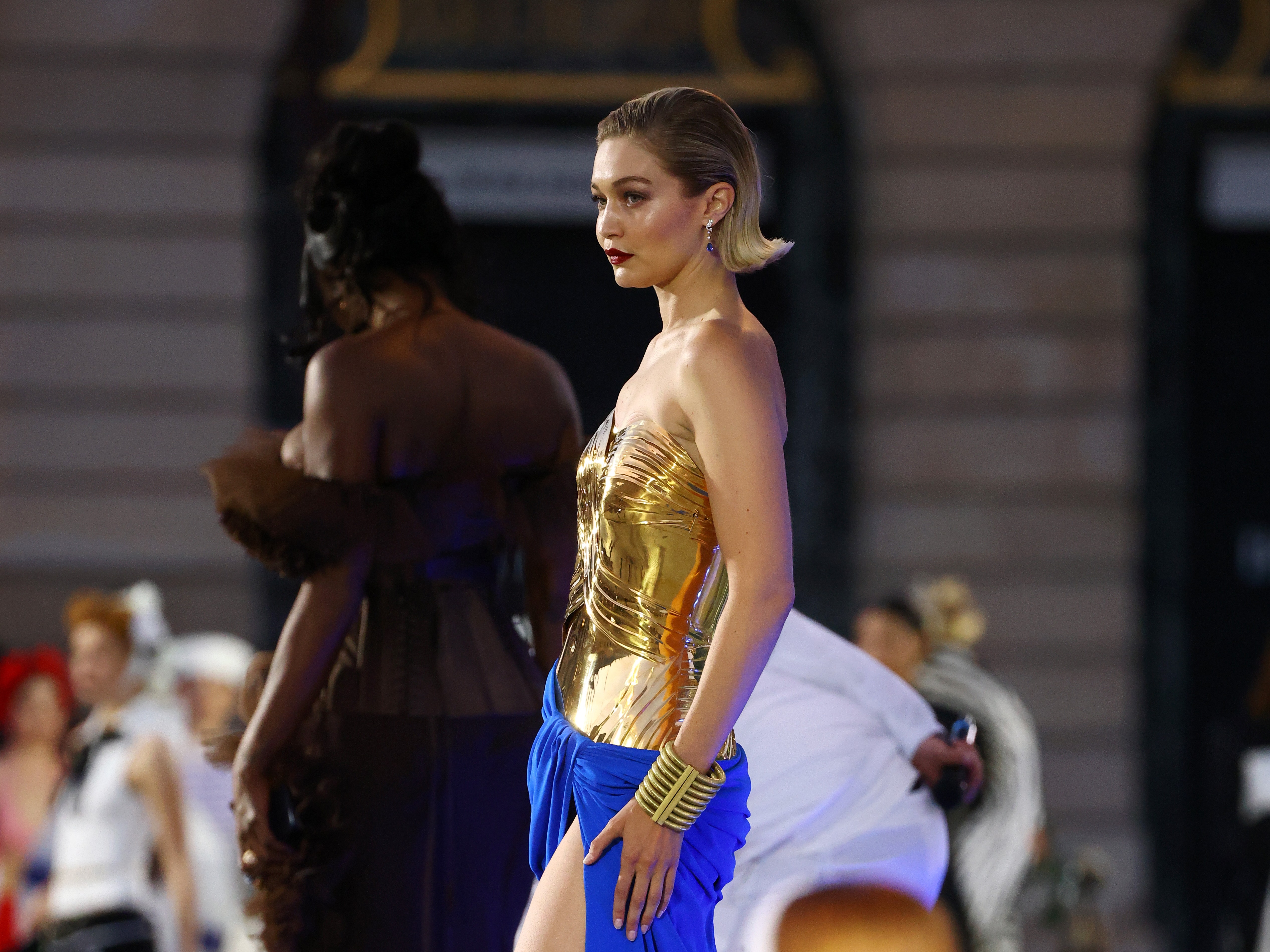 Gigi Hadid Closes Vogue World 2024 in Paris Wearing Custom Balmain