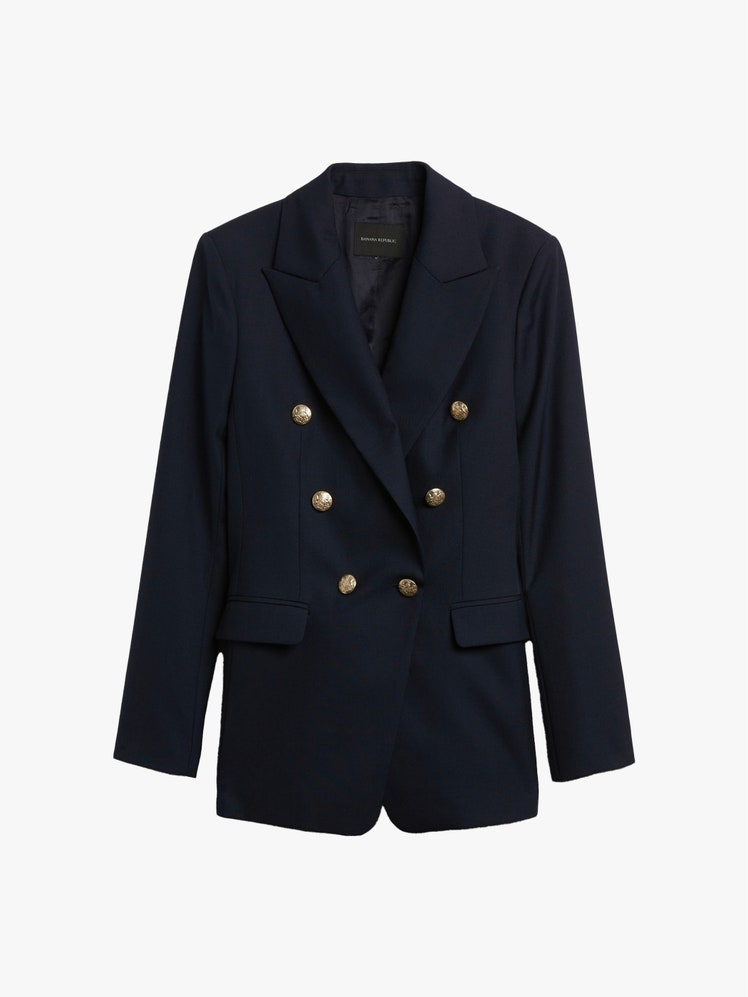 Image may contain Blazer Clothing Coat and Jacket