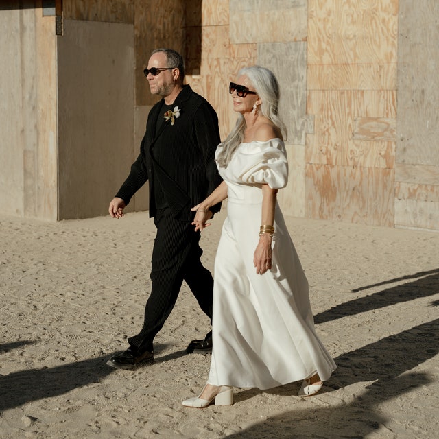 This 70-Year-Old Bride Wore Gabriela Hearst for Her Wedding on a Malibu Artist Compound