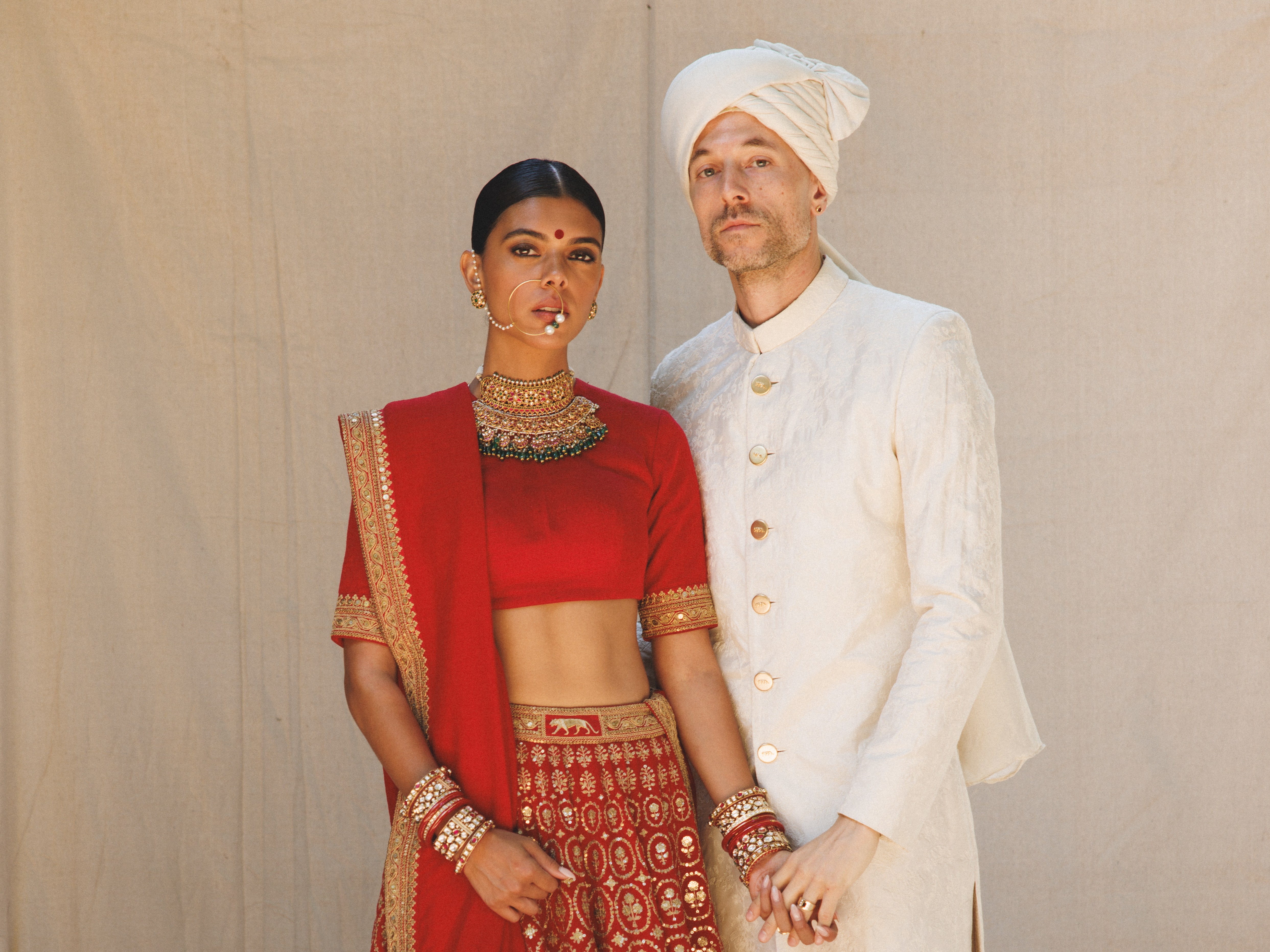 Meeka Hossain and Jeffrey Klein’s Creative Los Angeles Wedding Blended Bengali and Jewish Traditions