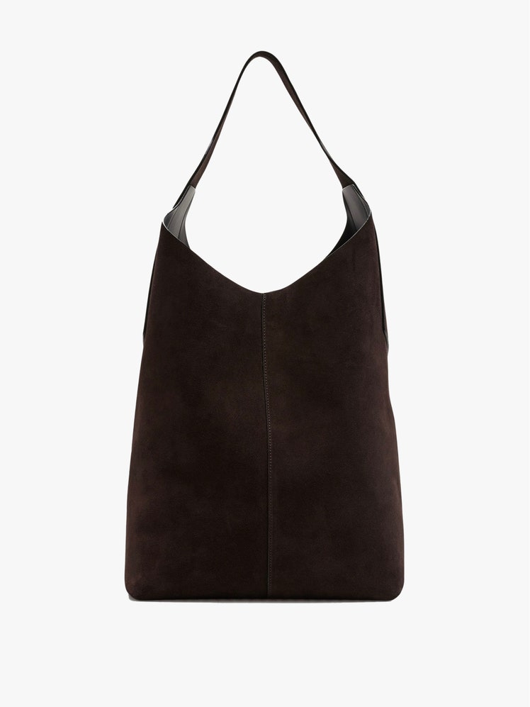 Image may contain Accessories Bag Handbag Tote Bag and Suede