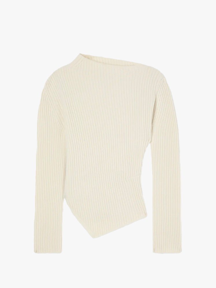 Image may contain Clothing Long Sleeve Sleeve Knitwear and Sweater