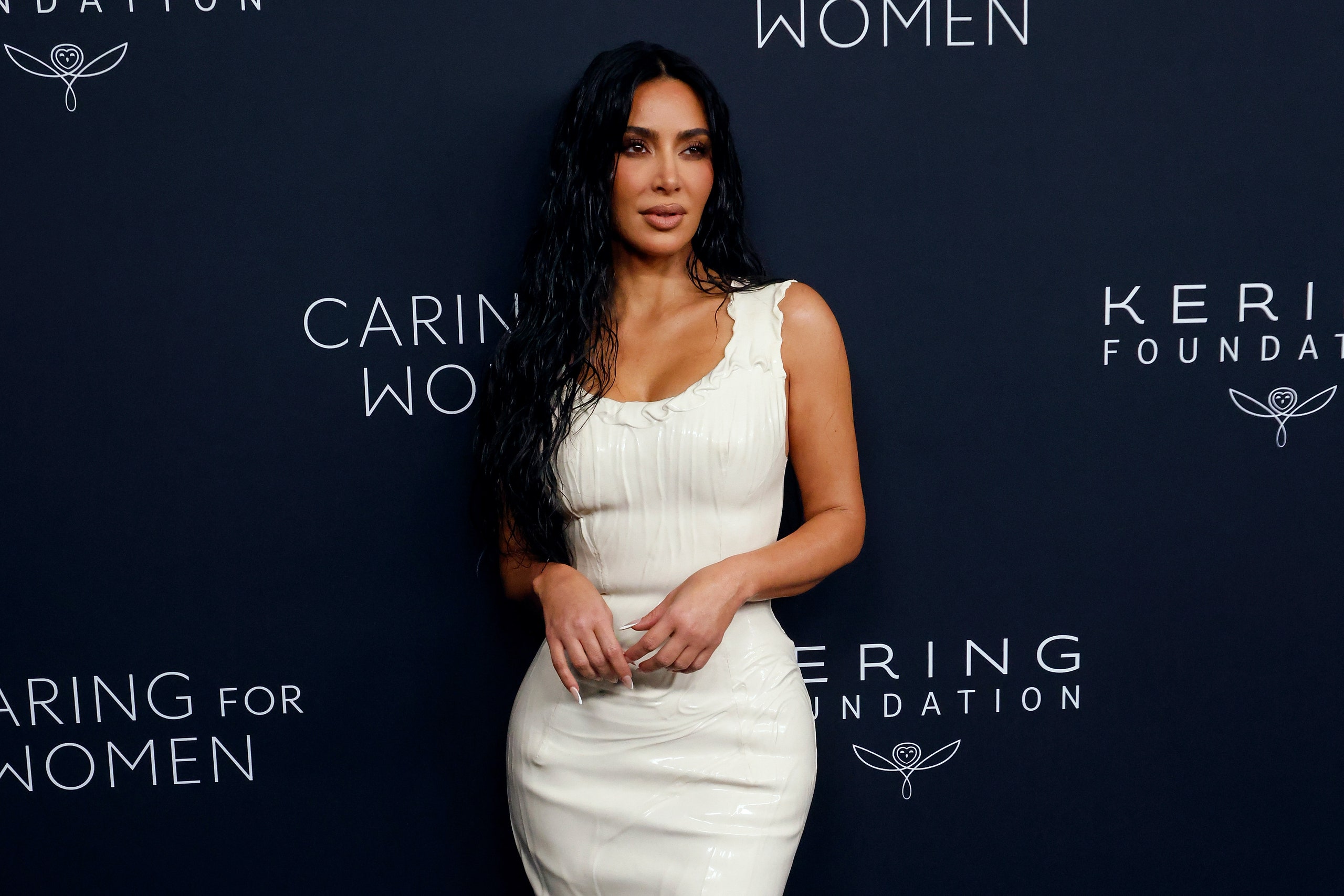 NEW YORK NEW YORK  SEPTEMBER 09 Kim Kardashian attends the 2024 Kering for Women Dinner at The Pool on September 09 2024...