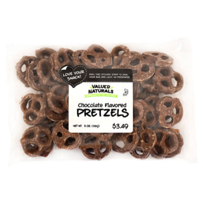 Valued Naturals Chocolate Flavored Pretzels, 8 oz