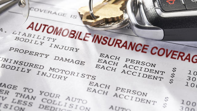 Auto and Car Insurance policy with keys 