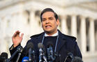 George Santos Holds Press Conference On Capitol Hill Steps 