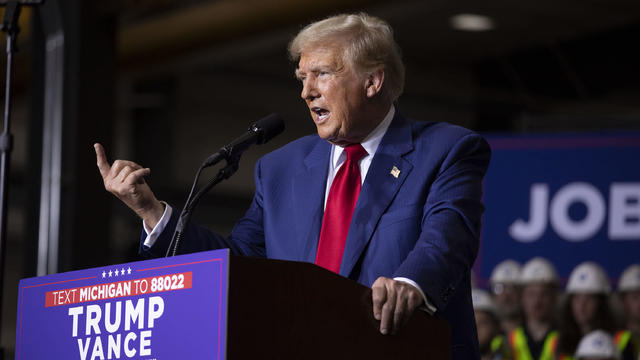 Donald Trump Delivers Remarks In Michigan On The Economy 