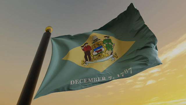 Flag of the US State of Delaware 