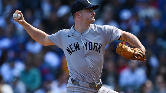 Starting pitcher Clarke Schmidt #36 of the New York Yankees throws in the first inning against the Chicago Cubs at Wrigley Field on September 07, 2024 in Chicago, Illinois. 