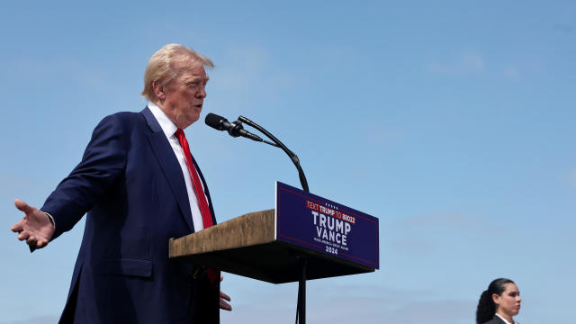 Donald Trump Delivers Remarks In Southern California 