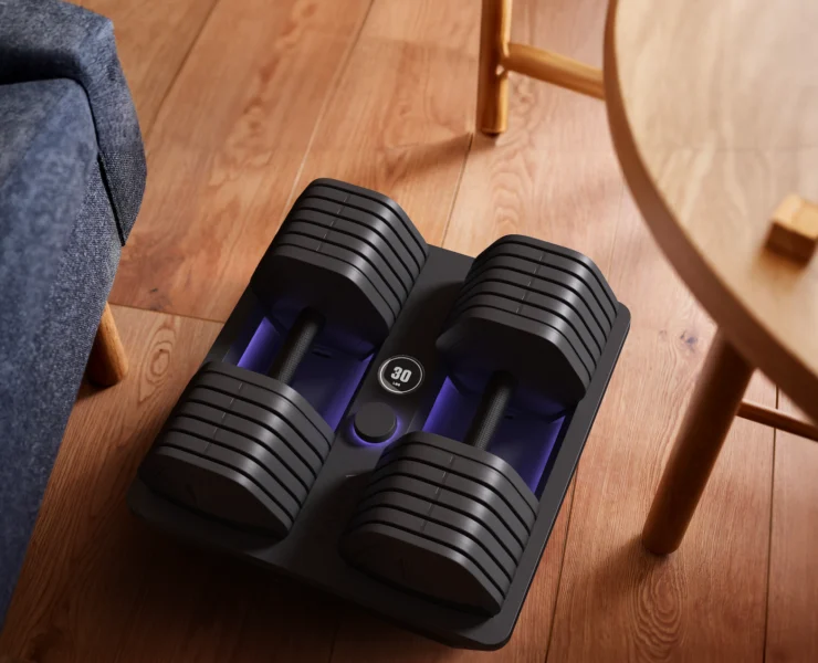 Kabata dumbbells up close