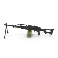 Russian Light Machine Gun Pecheneg PNG & PSD Images