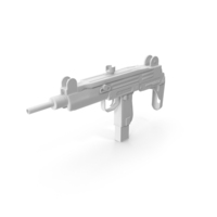 Monochrome Submachine Gun PNG & PSD Images