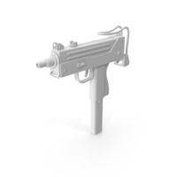 Monochrome Submachine Gun PNG & PSD Images