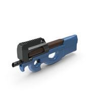 Blue Submachine Gun PNG & PSD Images