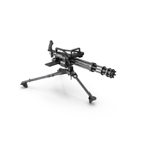 Minigun with Tripod PNG & PSD Images