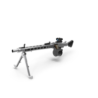 Machine Gun Silver PNG & PSD Images